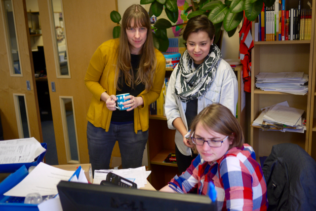 Office staff at work